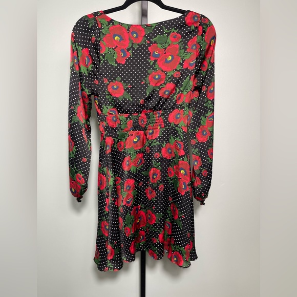 Free People Morning Light Mini Dress Floral & Polka Dot Size 4 NWT - Picture 5 of 6